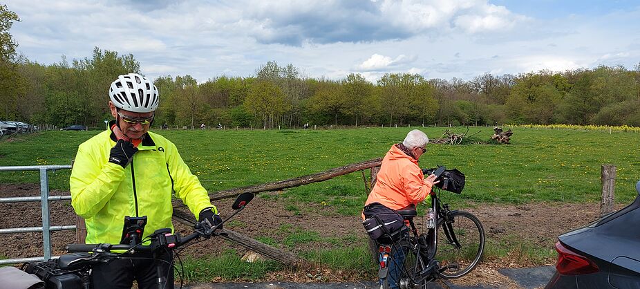 fertig machen für die Rückfahrt