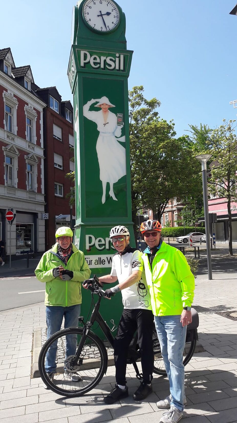 drei gewaschene Radler