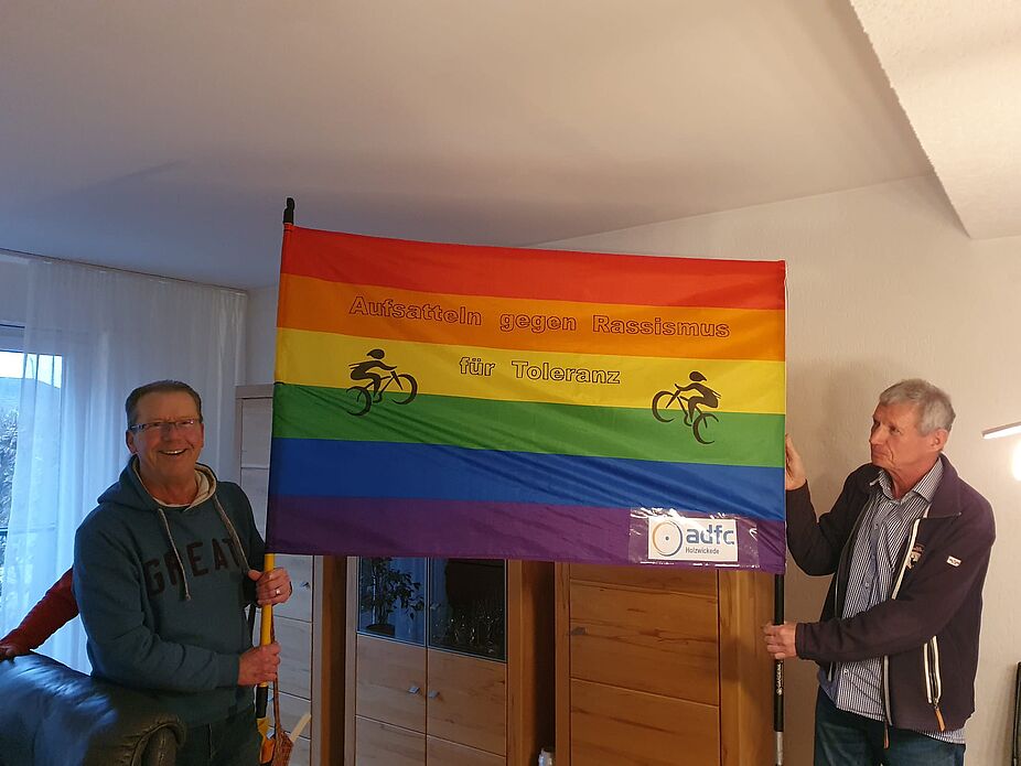 Banner fertig und Probelauf