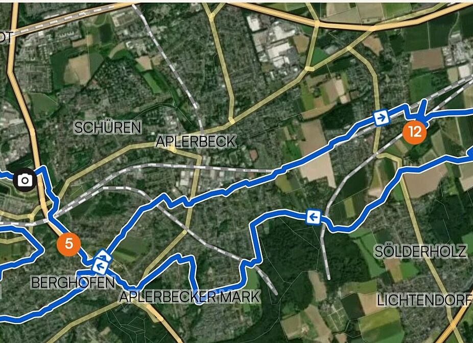 Tourenverlauf 30,7 km
