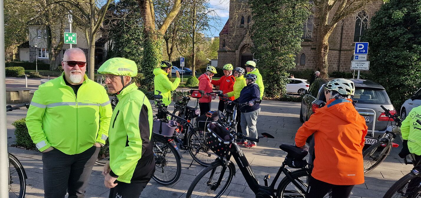 Sammeln am Marktplatz