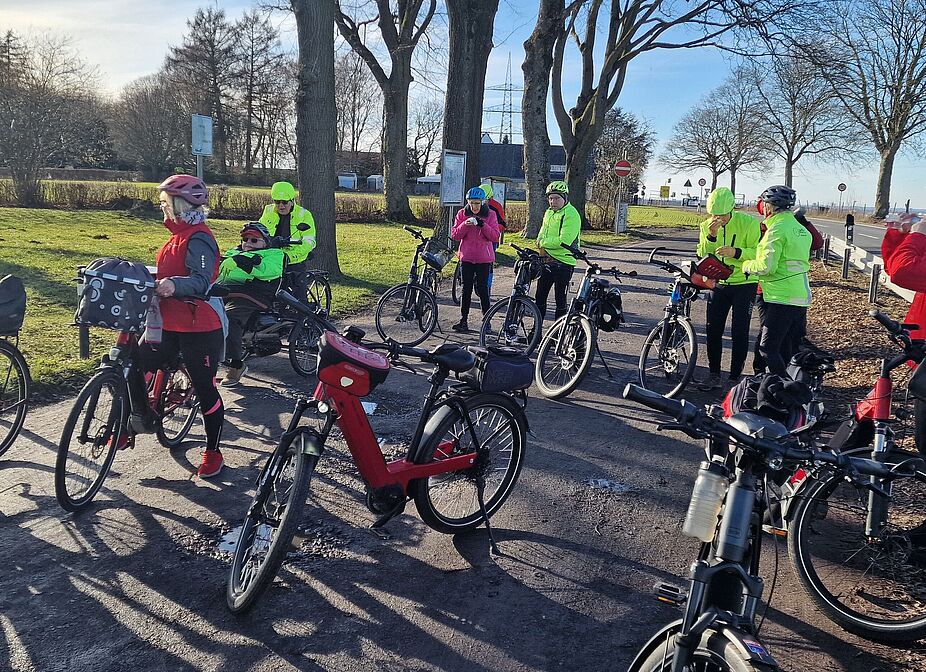 ...Pause am Bismarckturm...