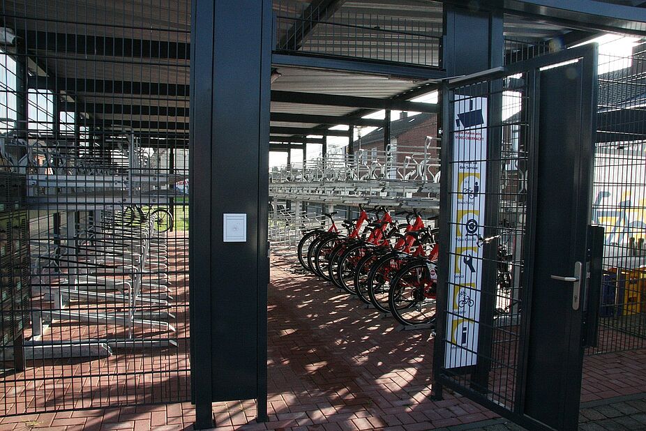 Innenansicht Radparkhaus Selm Radparkhaus Selm