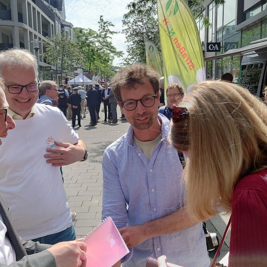Im Gespräch mit Verkehrsminister Oliver Krischer. 