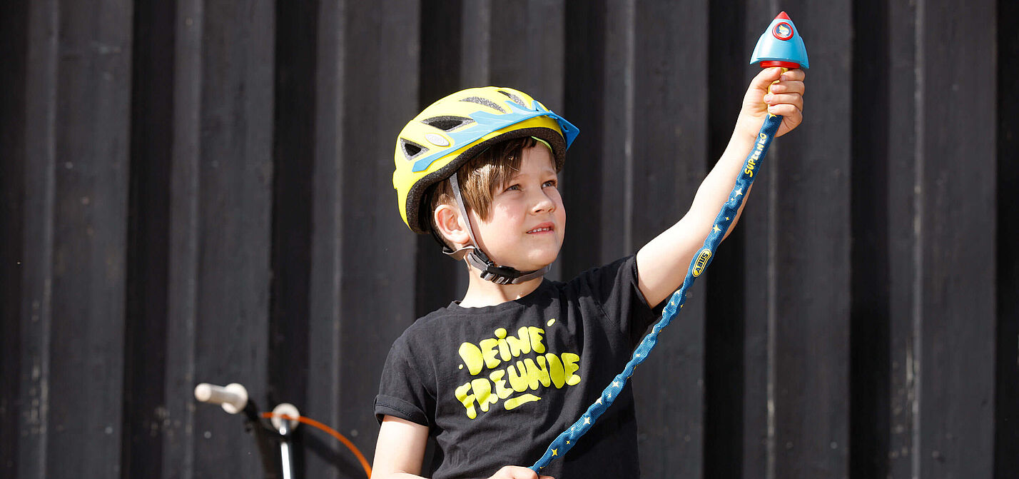 Kindgerechte Fahrradschlösser machen Spaß und vermitteln Wertschätzung fürs Material.